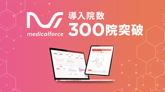 自由診療・美容クリニック向けのオールインワンSaaS「medicalforce」導入クリニック300院を突破のメイン画像